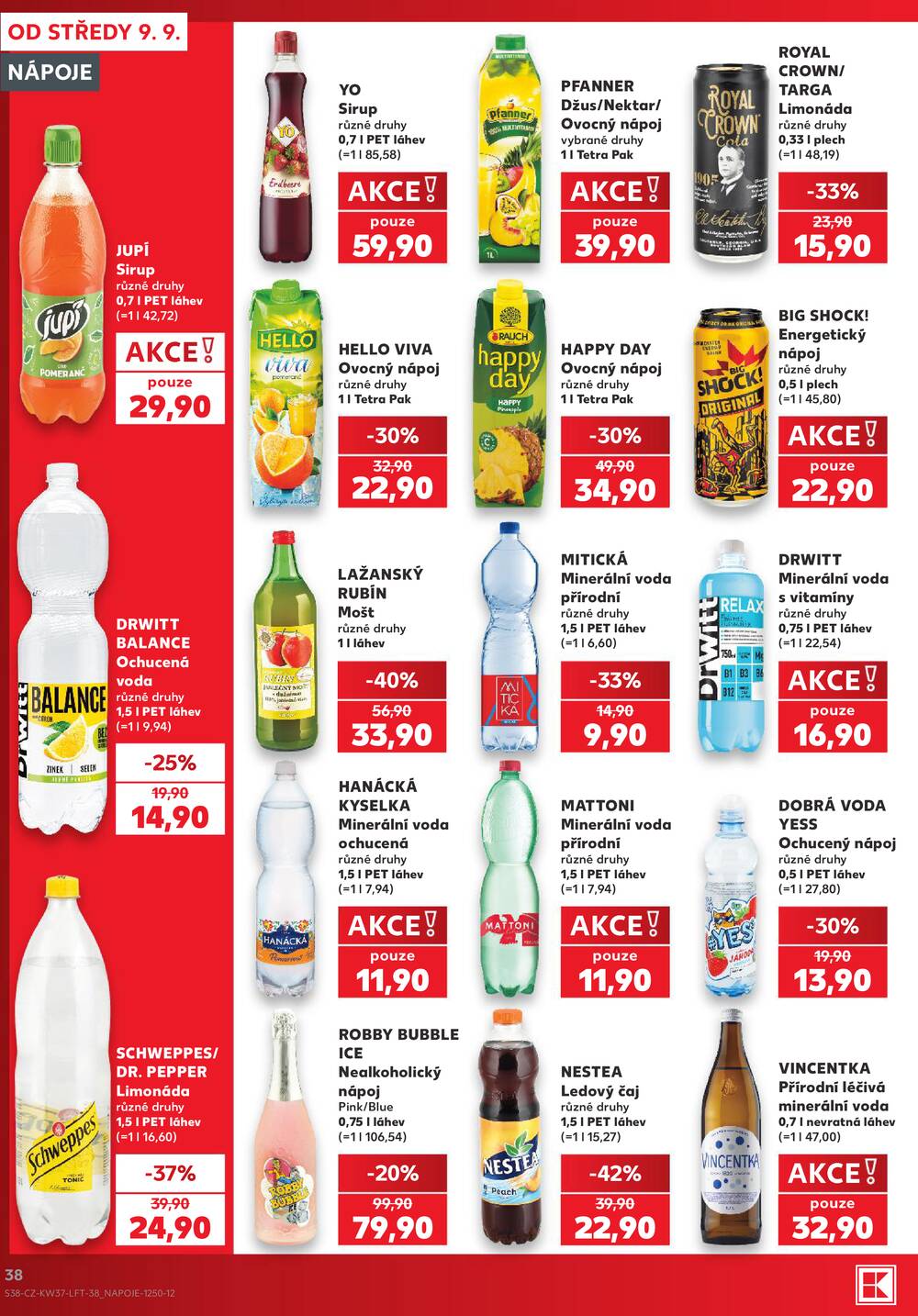 Leták Kaufland - Kaufland 9.9. - 15.9. - Kaufland - Cheb - strana 38