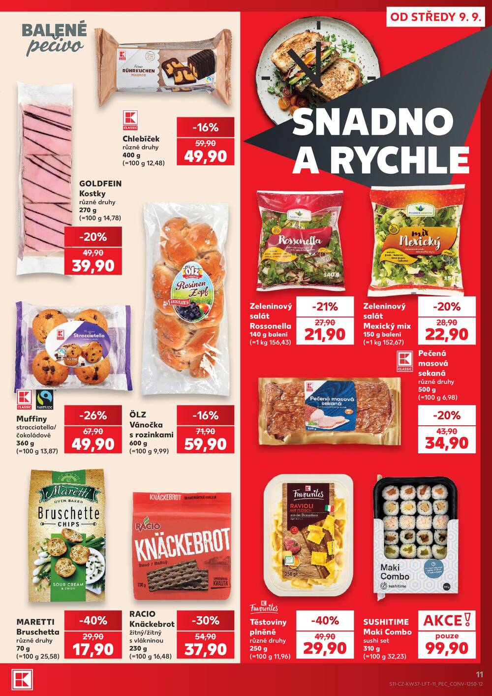 Leták Kaufland - Kaufland 9.9. - 15.9. - Kaufland - Brno - Židenice - strana 11