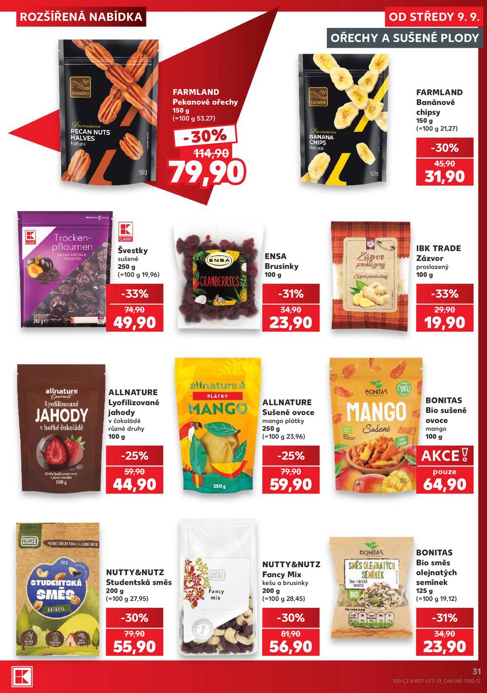 Leták Kaufland - Kaufland 9.9. - 15.9. - Kaufland - Brno - Židenice - strana 31 Leták Kaufland - Kaufland 9.9. - 15.9. - Kaufland - Brno - Židenice - strana 31