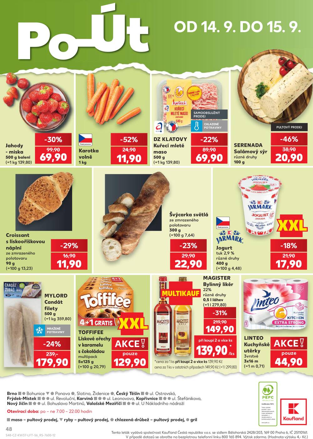 Leták Kaufland - Kaufland 9.9. - 15.9. - Kaufland - Brno - Bohunice - strana 48 Leták Kaufland - Kaufland 9.9. - 15.9. - Kaufland - Brno - Bohunice - strana 48