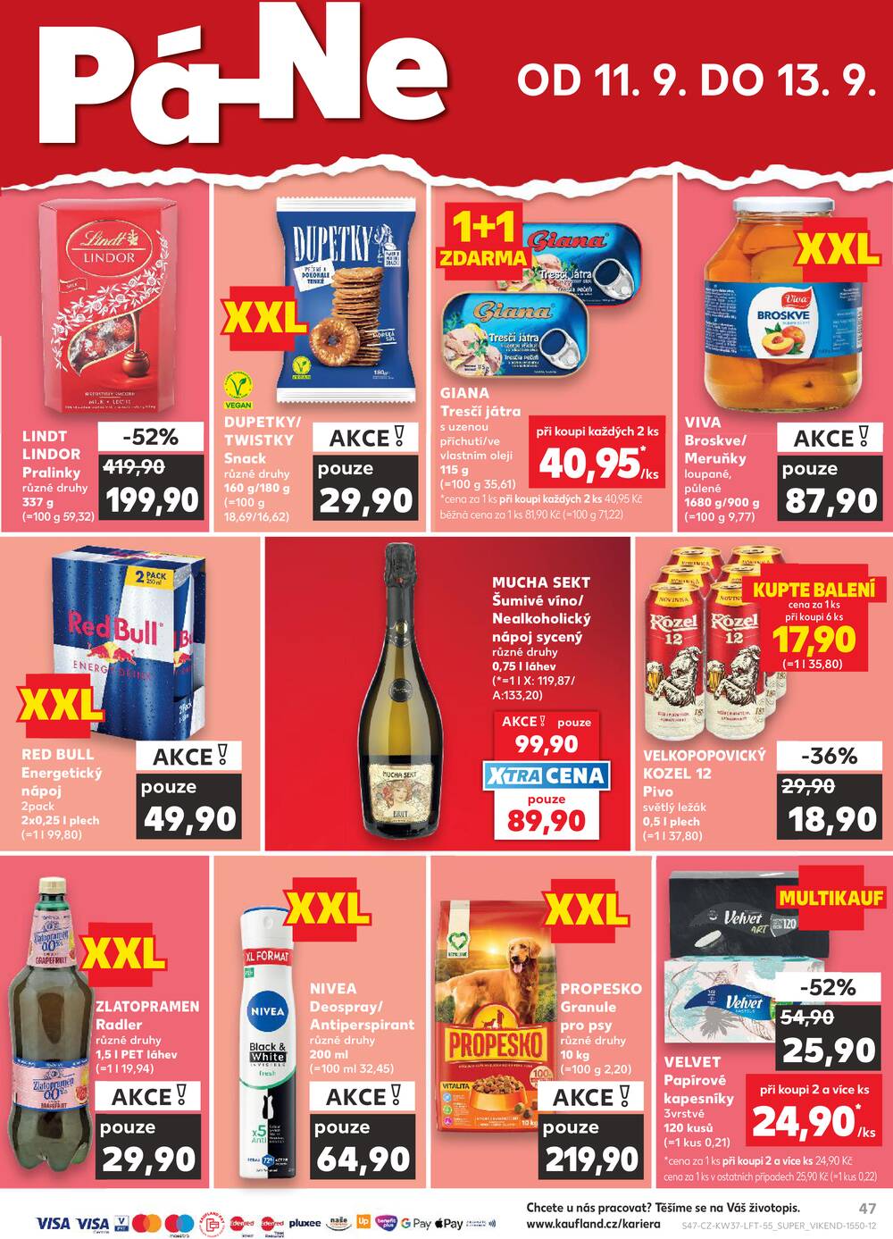 Leták Kaufland - Kaufland 9.9. - 15.9. - Kaufland - Praha 8 (Malý Klín) - strana 47 Leták Kaufland - Kaufland 9.9. - 15.9. - Kaufland - Praha 8 (Malý Klín) - strana 47