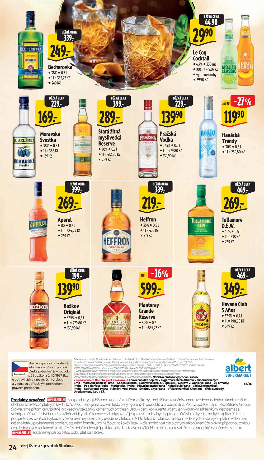 Albert Supermarket Jihomoravský od 16.9. do 22.9.2026