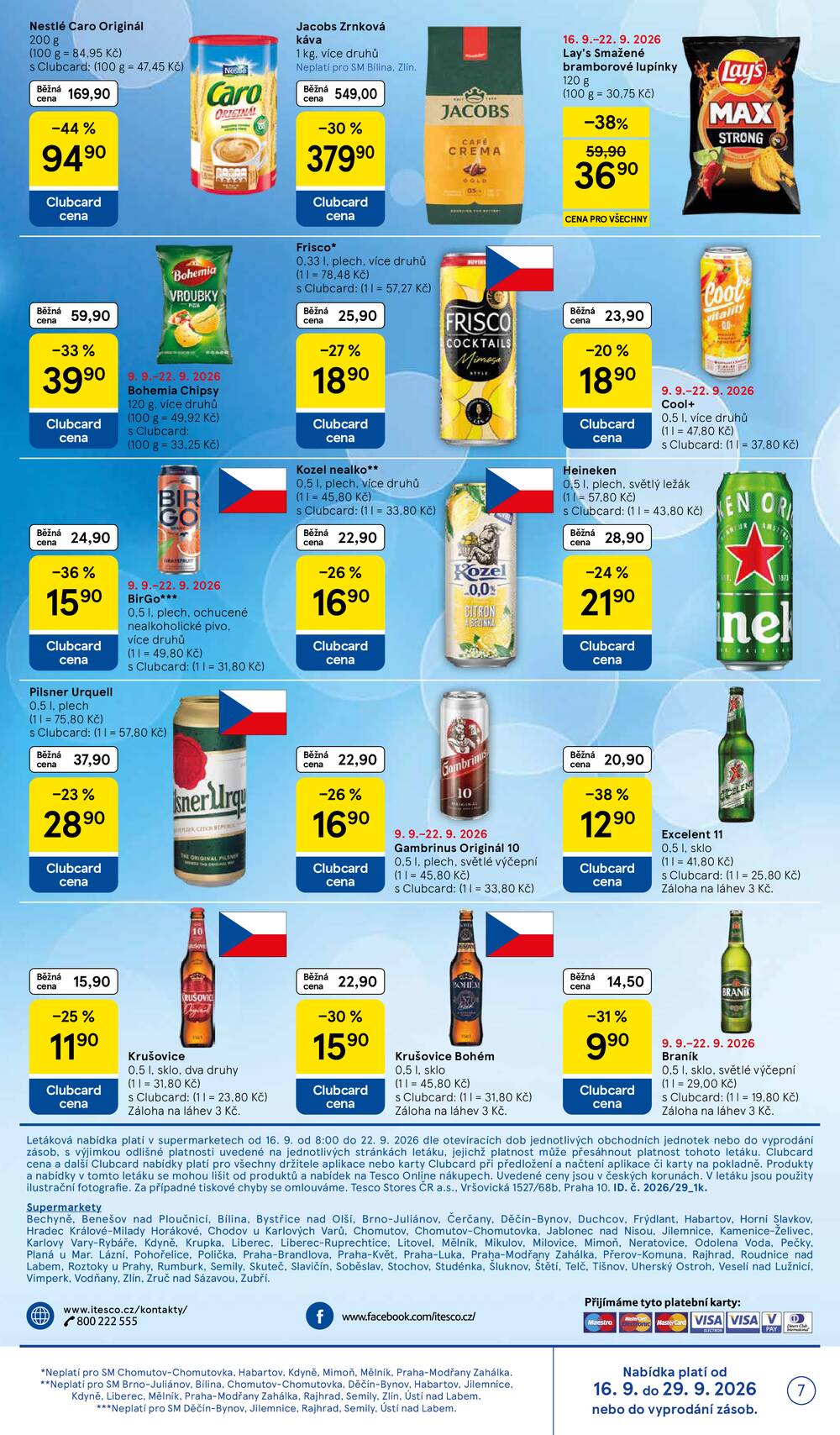 Leták Tesco - Tesco supermarkety od 16.9. do 22.9.2026 - strana 7 Leták Tesco - Tesco supermarkety od 16.9. do 22.9.2026 - strana 7
