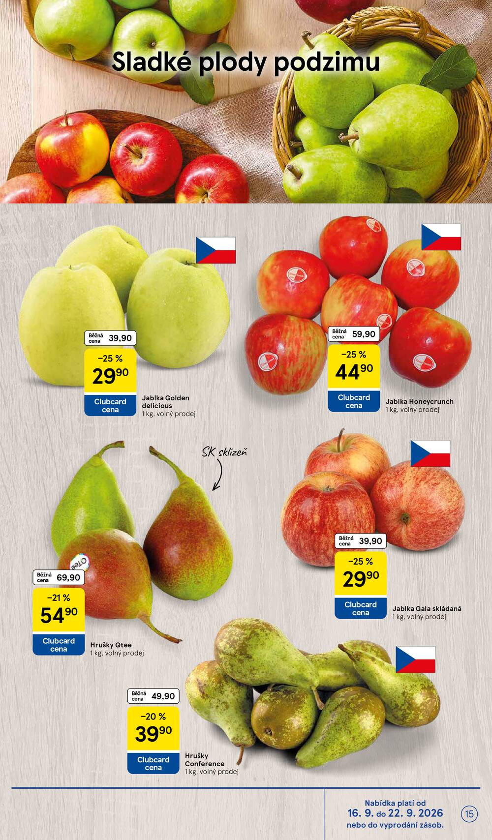 Leták Tesco - Tesco hypermarkety od 16.9. do 22.9.2026 - strana 15