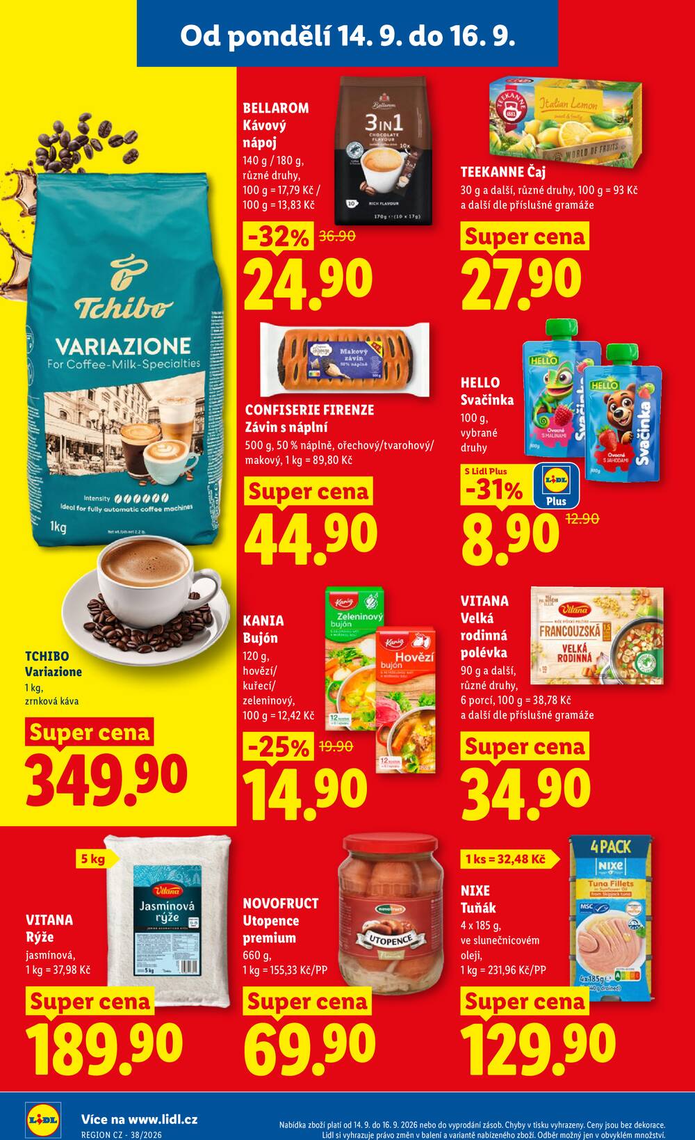 Lidl od 14.9. do 16.9.2026