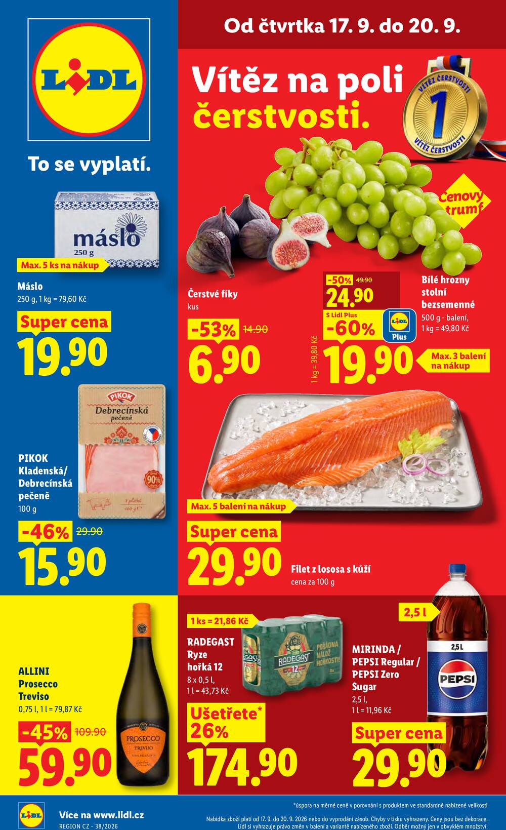 Leták Lidl - Lidl Čtvrtek od 17.9. do 20.9.2026 - strana 1