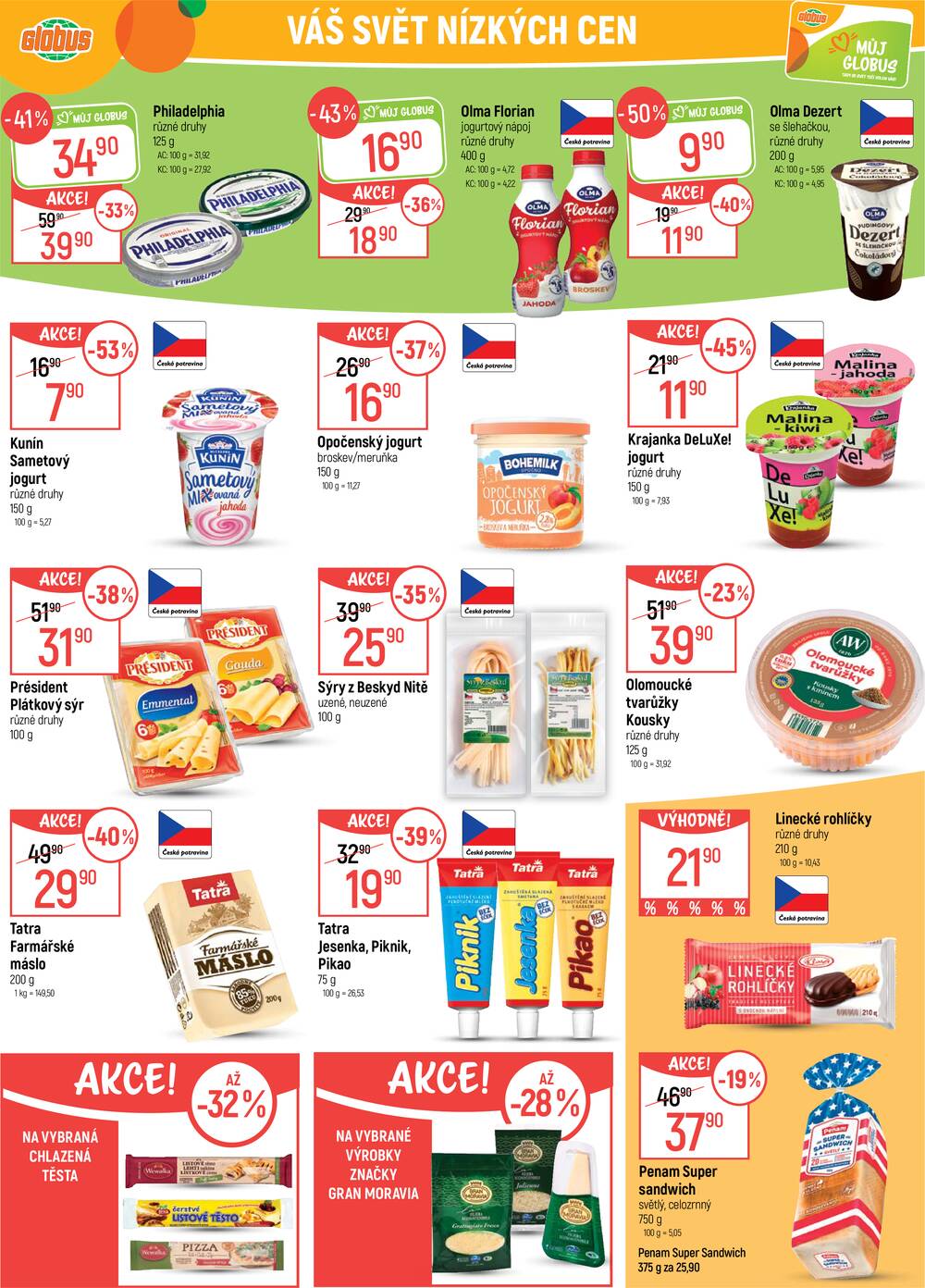 Akční leták Globus 16.9. - 22.9.2026 - Globus Praha - Centrum Černý Most