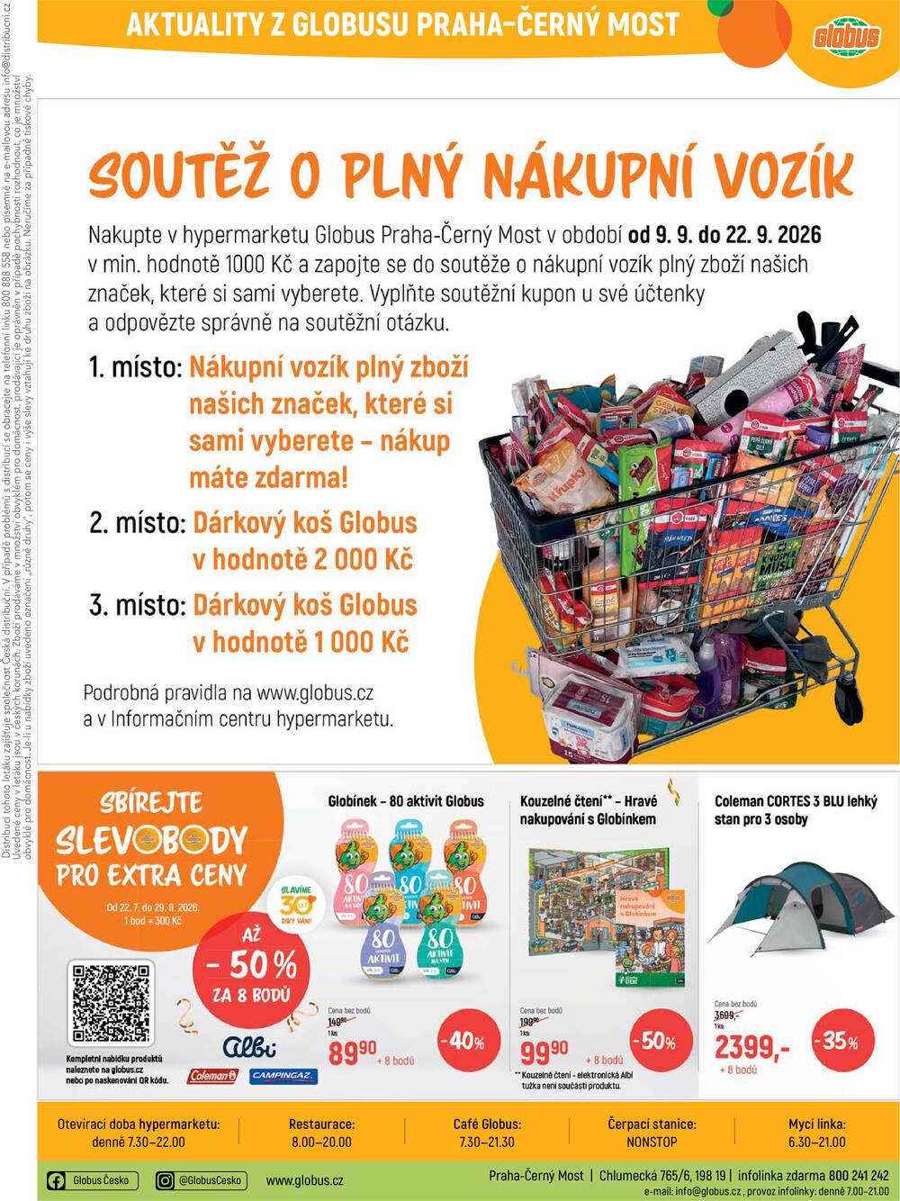 Akční leták Globus 16.9. - 22.9.2026 - Globus Praha - Centrum Černý Most