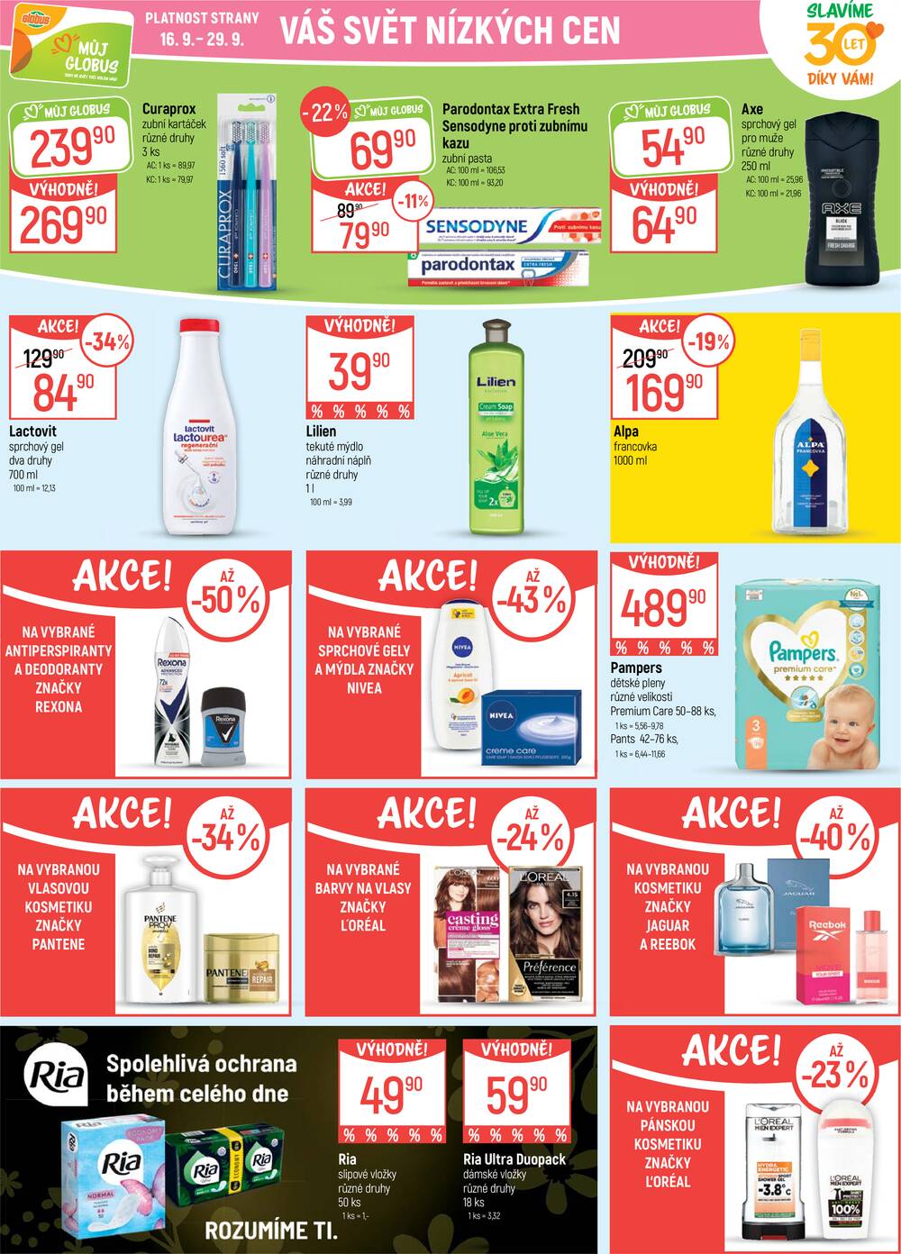 Akční leták Globus 16.9. - 22.9.2026 - Globus Praha - Čakovice