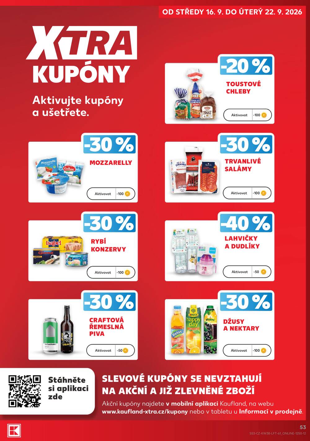 Leták Kaufland - Kaufland 16.9. - 22.9. - Kaufland - Praha 5 (Stodůlky) - strana 53