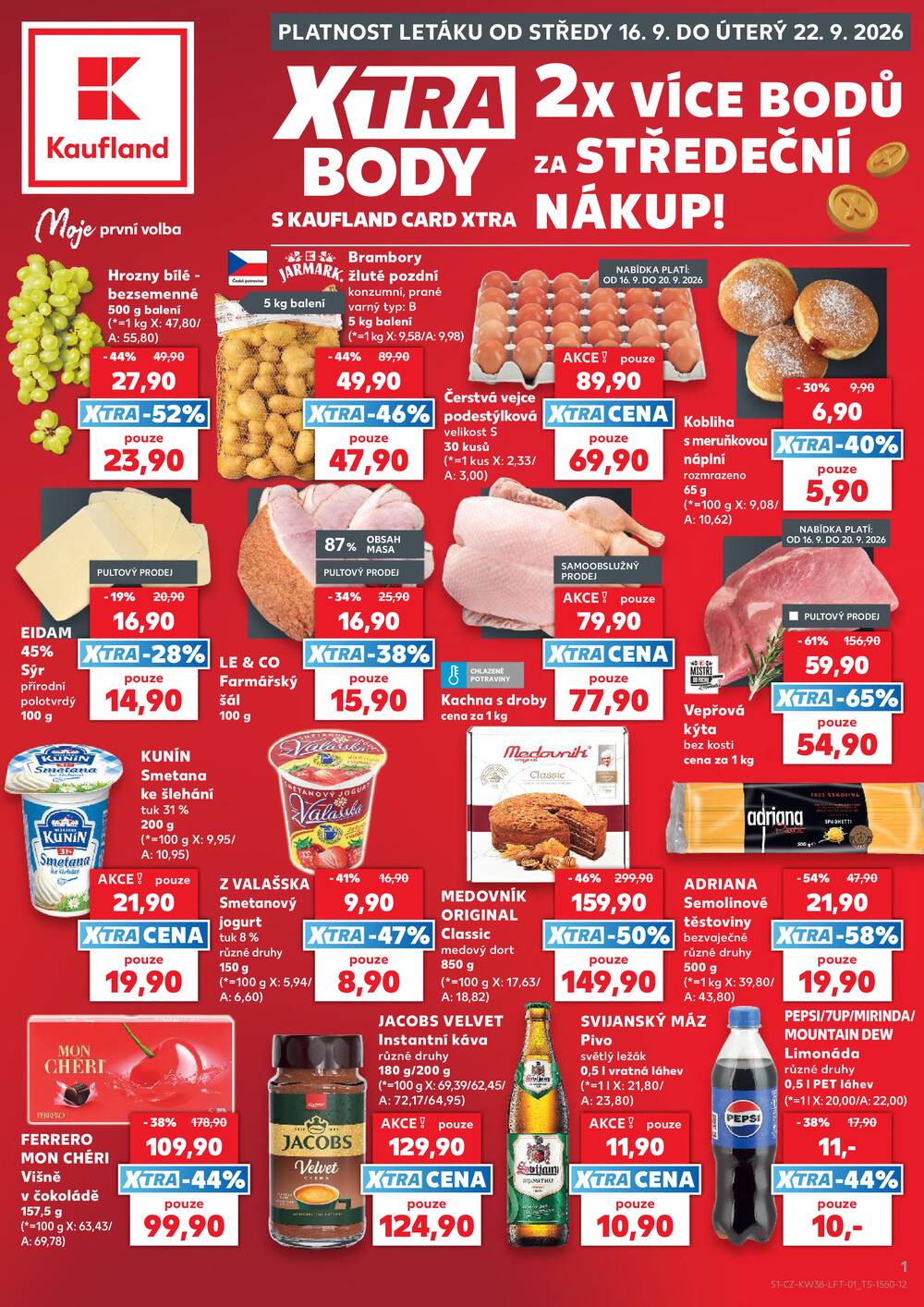 Kaufland 16.9. - 22.9. - Kaufland - Veselí nad Lužnicí - Budějovická