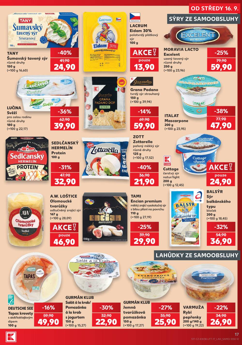 Kaufland 16.9. - 22.9. - Kaufland - Veselí nad Lužnicí - Budějovická