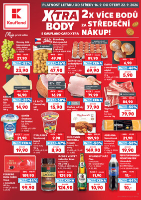 Leták Kaufland 16.9. - 22.9. - Kaufland - Příbram