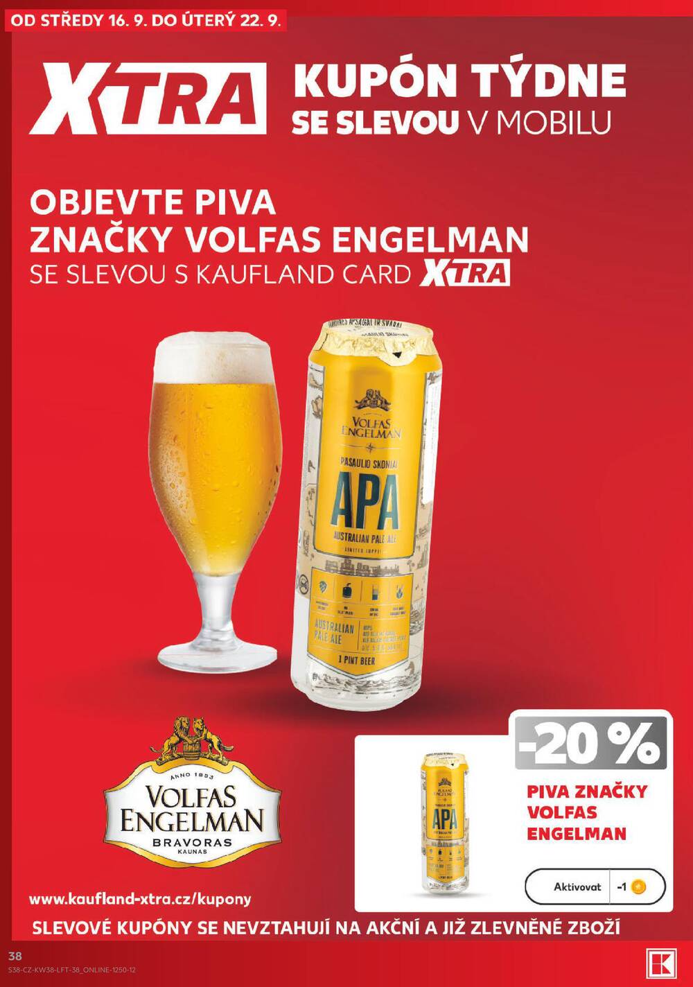 Leták Kaufland - Kaufland 16.9. - 22.9. - Kaufland - Pelhřimov - strana 38 Leták Kaufland - Kaufland 16.9. - 22.9. - Kaufland - Pelhřimov - strana 38