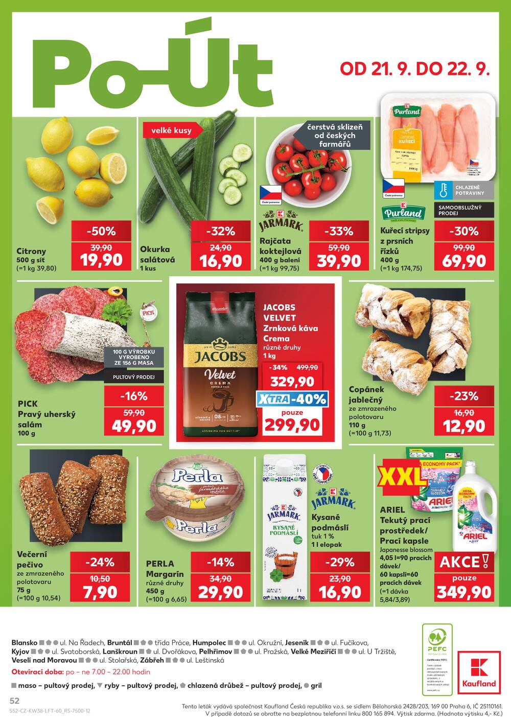 Leták Kaufland - Kaufland 16.9. - 22.9. - Kaufland - Pelhřimov - strana 52 Leták Kaufland - Kaufland 16.9. - 22.9. - Kaufland - Pelhřimov - strana 52