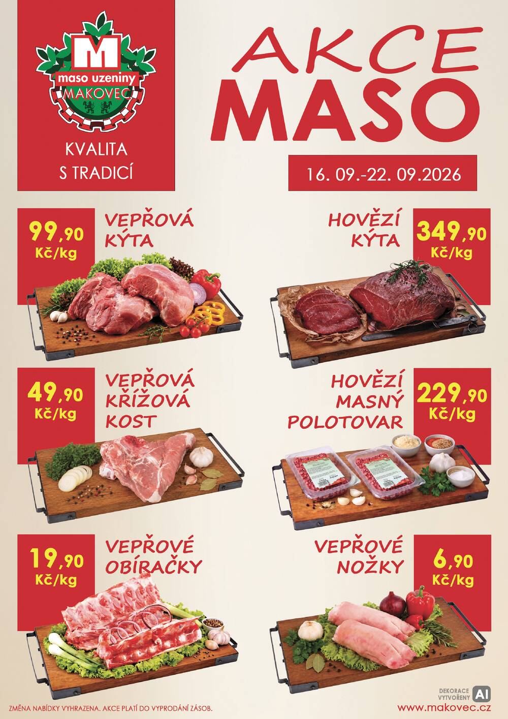 Leták MAKOVEC a.s. – maso uzeniny - Makovec 4.skupina od 16.9. do 22.9.2026 - strana 1 Leták MAKOVEC a.s. – maso uzeniny - Makovec 4.skupina od 16.9. do 22.9.2026 - strana 1