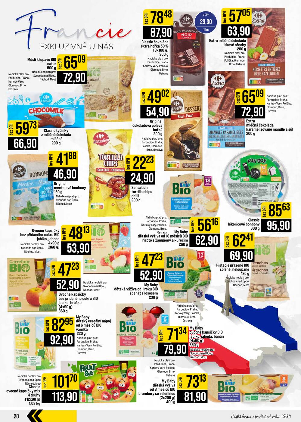 JIP Cash & Carry České Budějovice, Most, Náchod, Polička, Sušice a Svoboda nad Úpou od 16.9. do 22.9.2026
