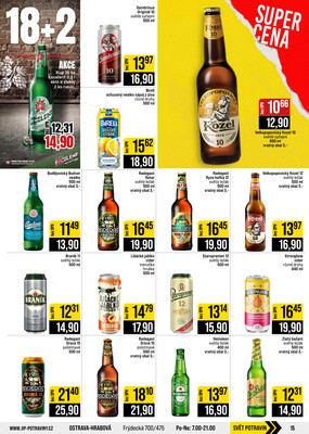 JIP Cash & Carry České Budějovice, Most, Náchod, Polička, Sušice a Svoboda nad Úpou od 16.9. do 22.9.2026