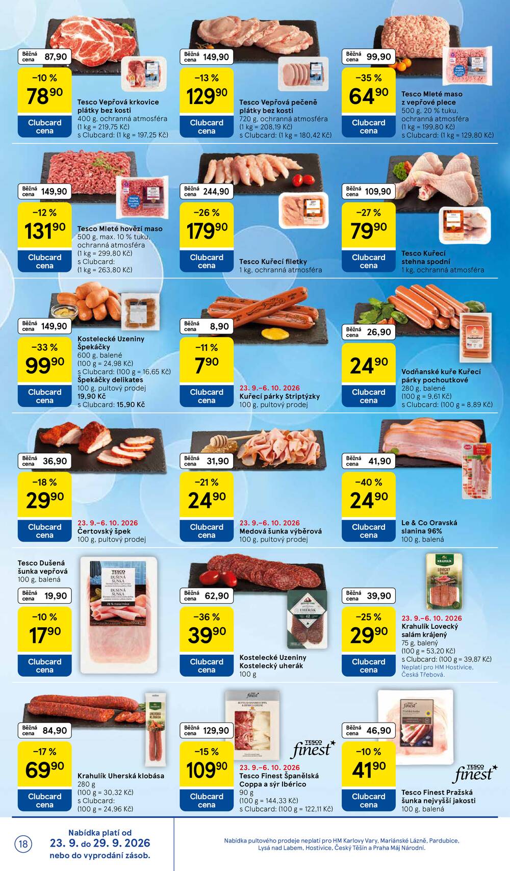 Leták Tesco - Tesco hypermarkety od 23.9. do 29.9.2026 - strana 18 Leták Tesco - Tesco hypermarkety od 23.9. do 29.9.2026 - strana 18