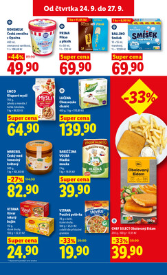 Lidl Čtvrtek od 24.9. do 27.9.2026