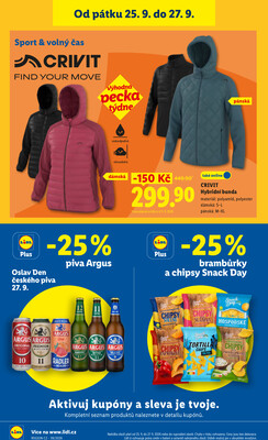 Lidl Čtvrtek od 24.9. do 27.9.2026