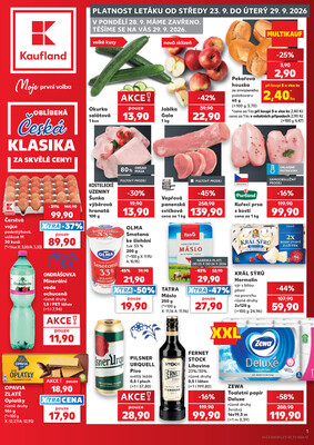 Kaufland - Kaufland 22.9. - 29.9. - Kaufland - Prachatice