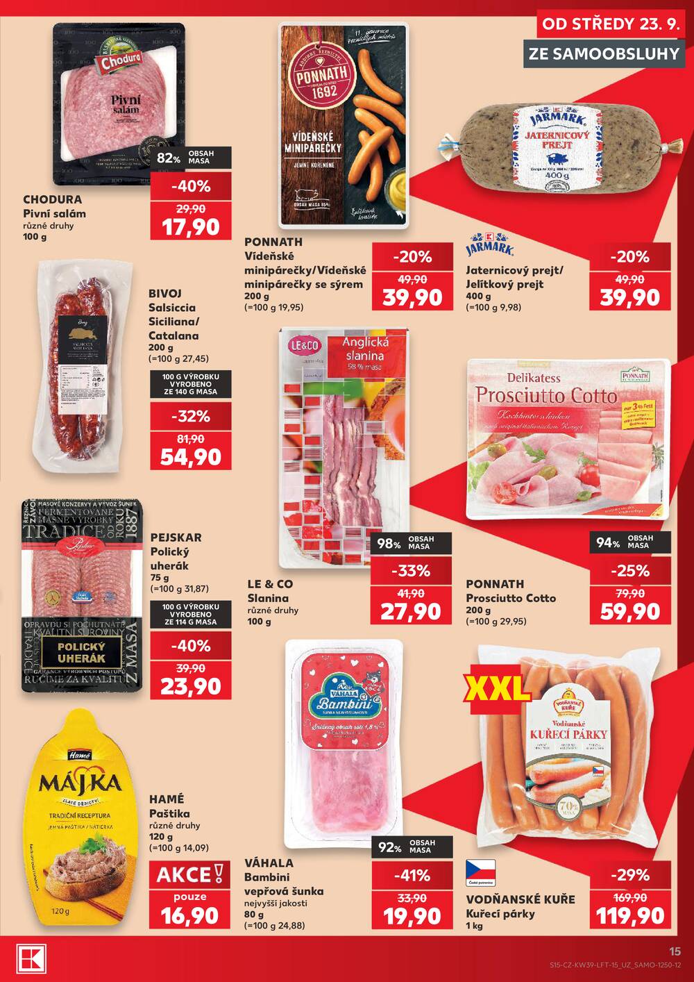 Kaufland 23.9. - 29.9. - Kaufland - Louny