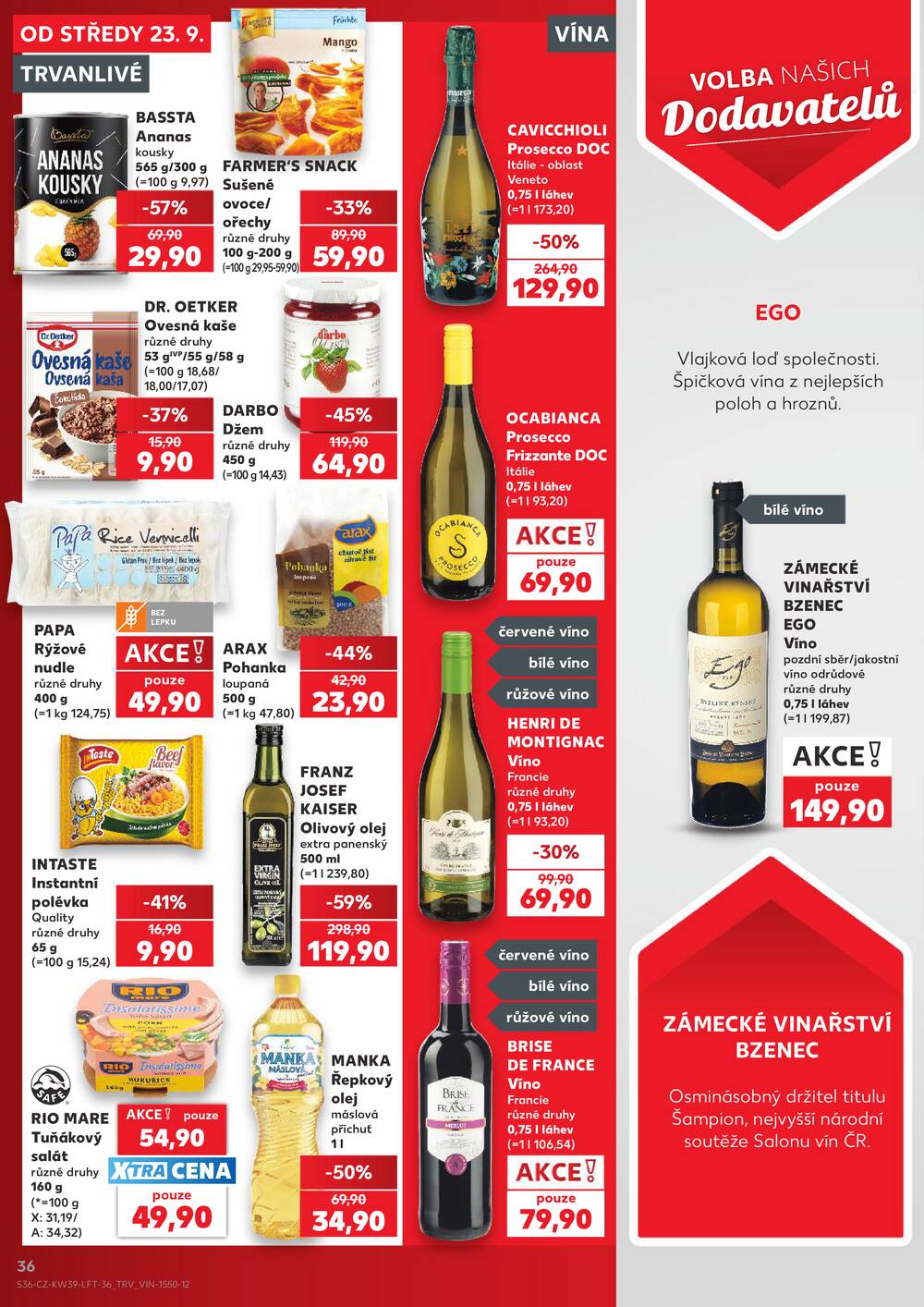 Kaufland 23.9. - 29.9. - Kaufland - Praha - Horní Měcholupy