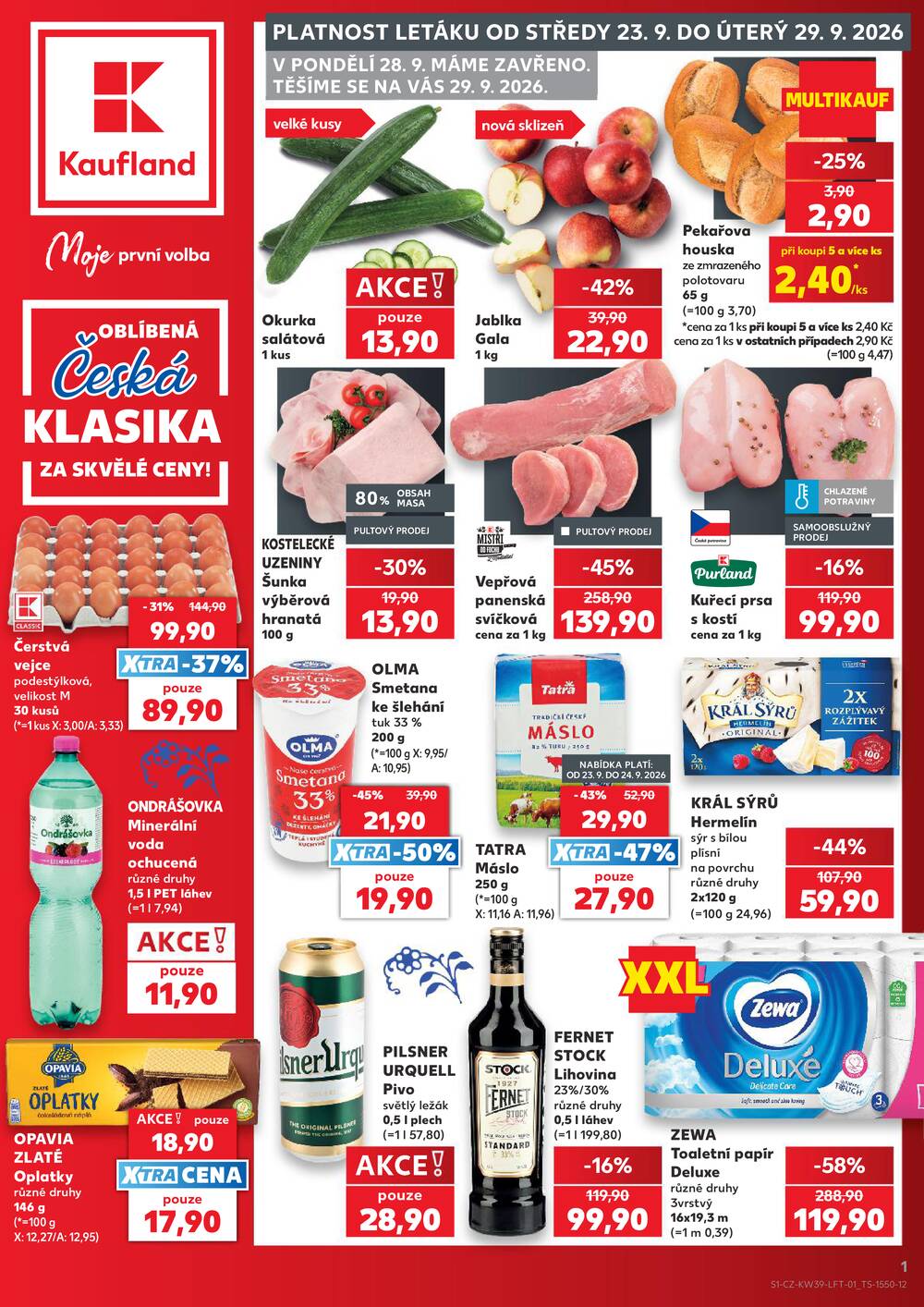 Leták Kaufland - Kaufland 23.9. - 29.9. - Kaufland - Praha 6 (Podbaba) - strana 1 Leták Kaufland - Kaufland 23.9. - 29.9. - Kaufland - Praha 6 (Podbaba) - strana 1