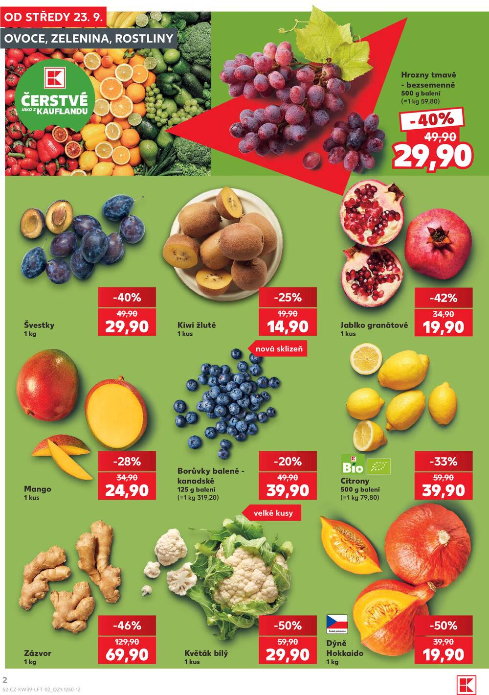 Leták Kaufland - Kaufland 23.9. - 29.9. - Kaufland - Praha 6 (Podbaba) - strana 2 Leták Kaufland - Kaufland 23.9. - 29.9. - Kaufland - Praha 6 (Podbaba) - strana 2