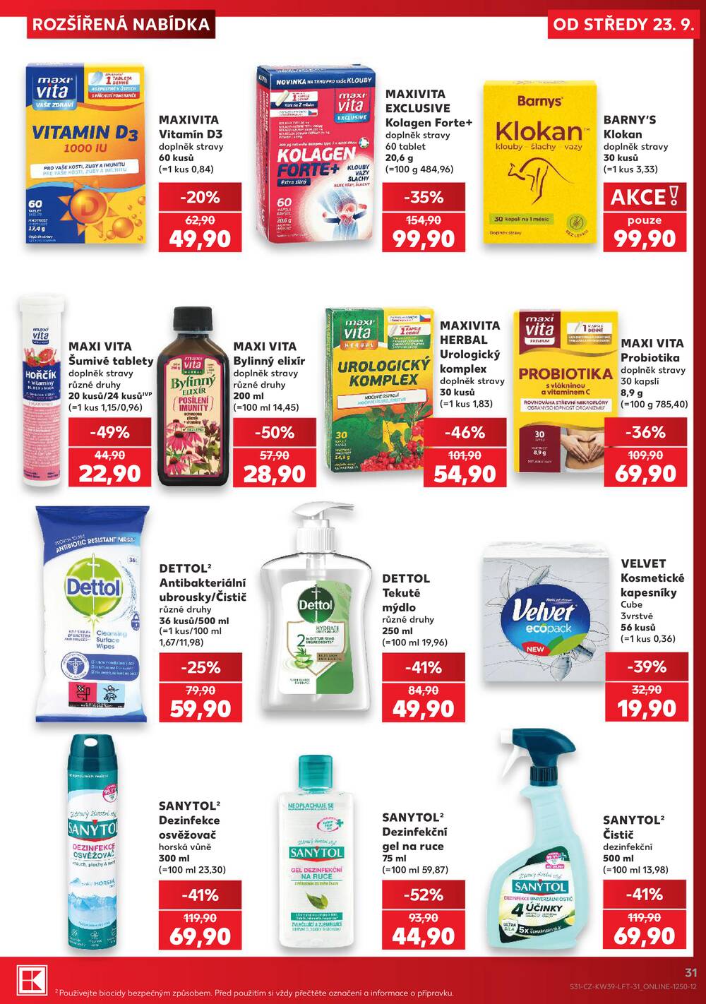 Leták Kaufland - Kaufland 23.9. - 29.9. - Kaufland - Rokycany - strana 31