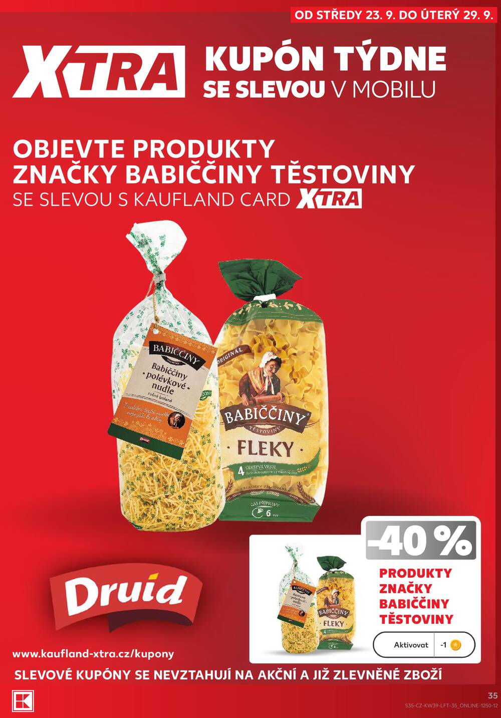 Leták Kaufland - Kaufland 23.9. - 29.9. - Kaufland - Strakonice - strana 35