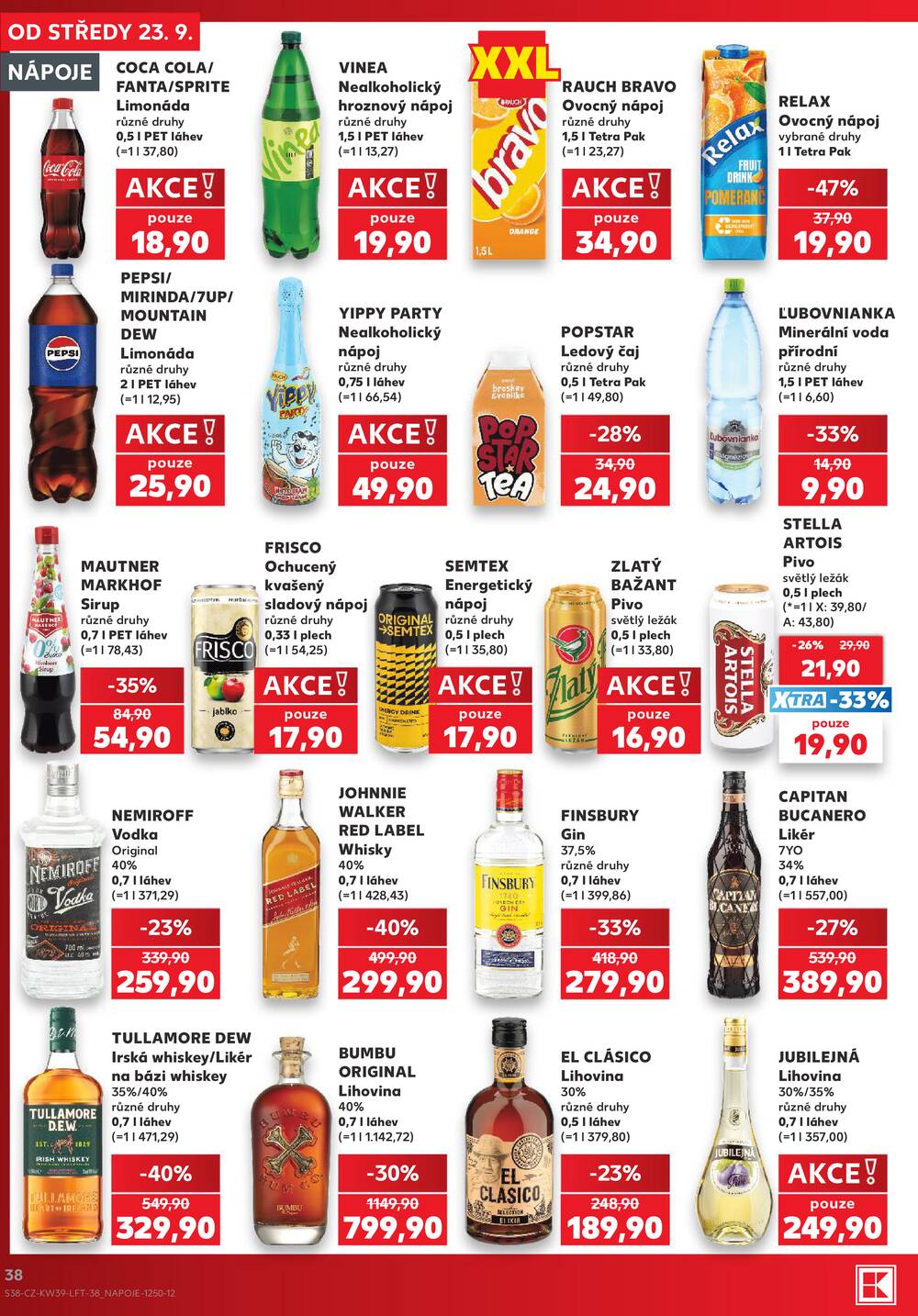 Leták Kaufland - Kaufland 23.9. - 29.9. - Kaufland - Strakonice - strana 38 Leták Kaufland - Kaufland 23.9. - 29.9. - Kaufland - Strakonice - strana 38