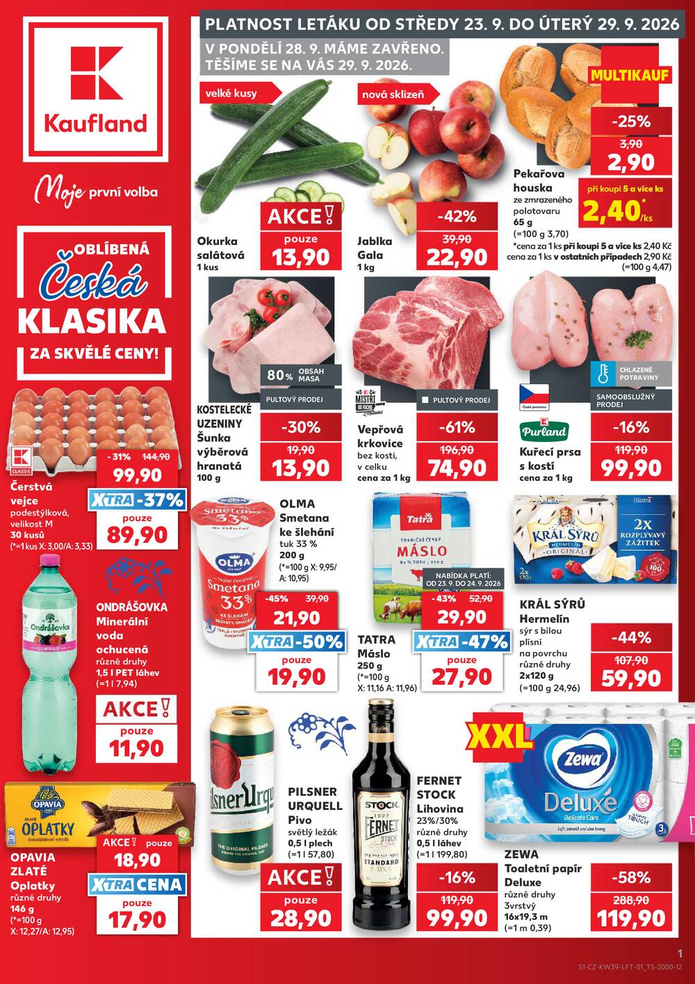 Kaufland 23.9. - 29.9. - Kaufland - Třebíč Brněnská