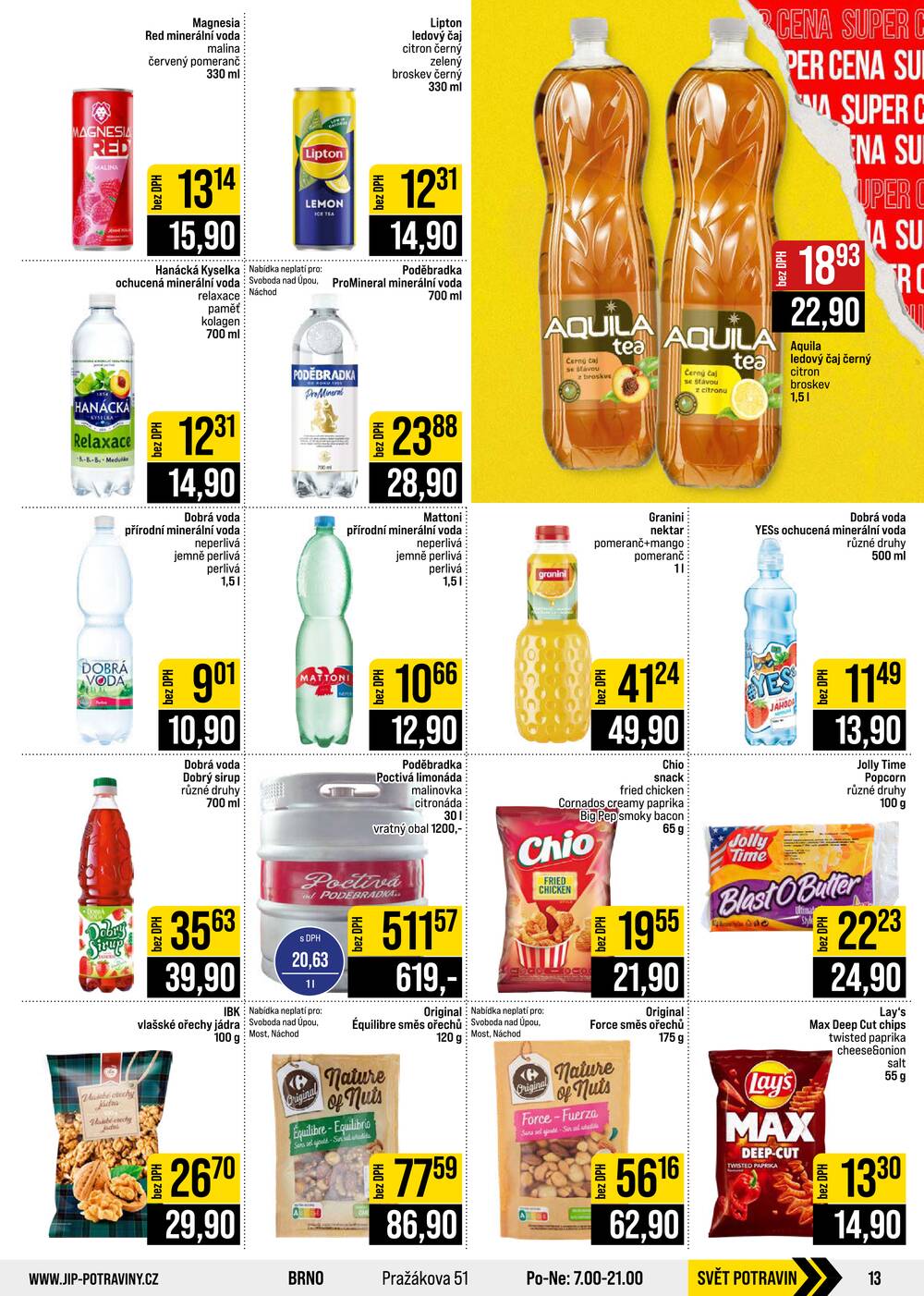 JIP Cash & Carry České Budějovice, Most, Náchod, Polička, Sušice a Svoboda nad Úpou od 23.9. do 29.9.2026