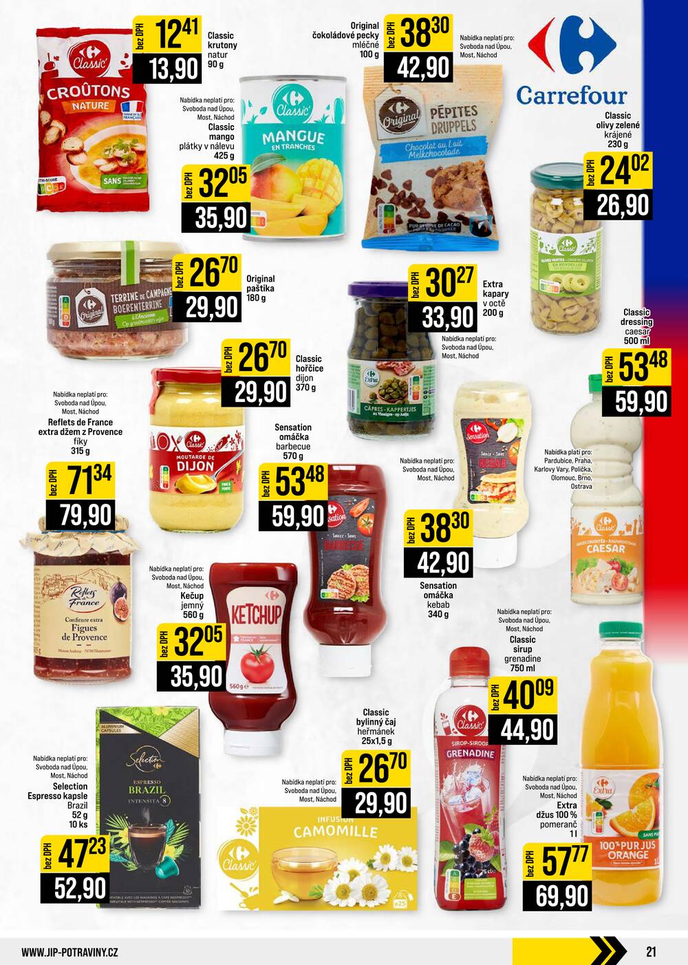 JIP Cash & Carry České Budějovice, Most, Náchod, Polička, Sušice a Svoboda nad Úpou od 23.9. do 29.9.2026