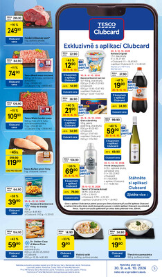 Tesco hypermarkety od 30.9. do 6.10.2026