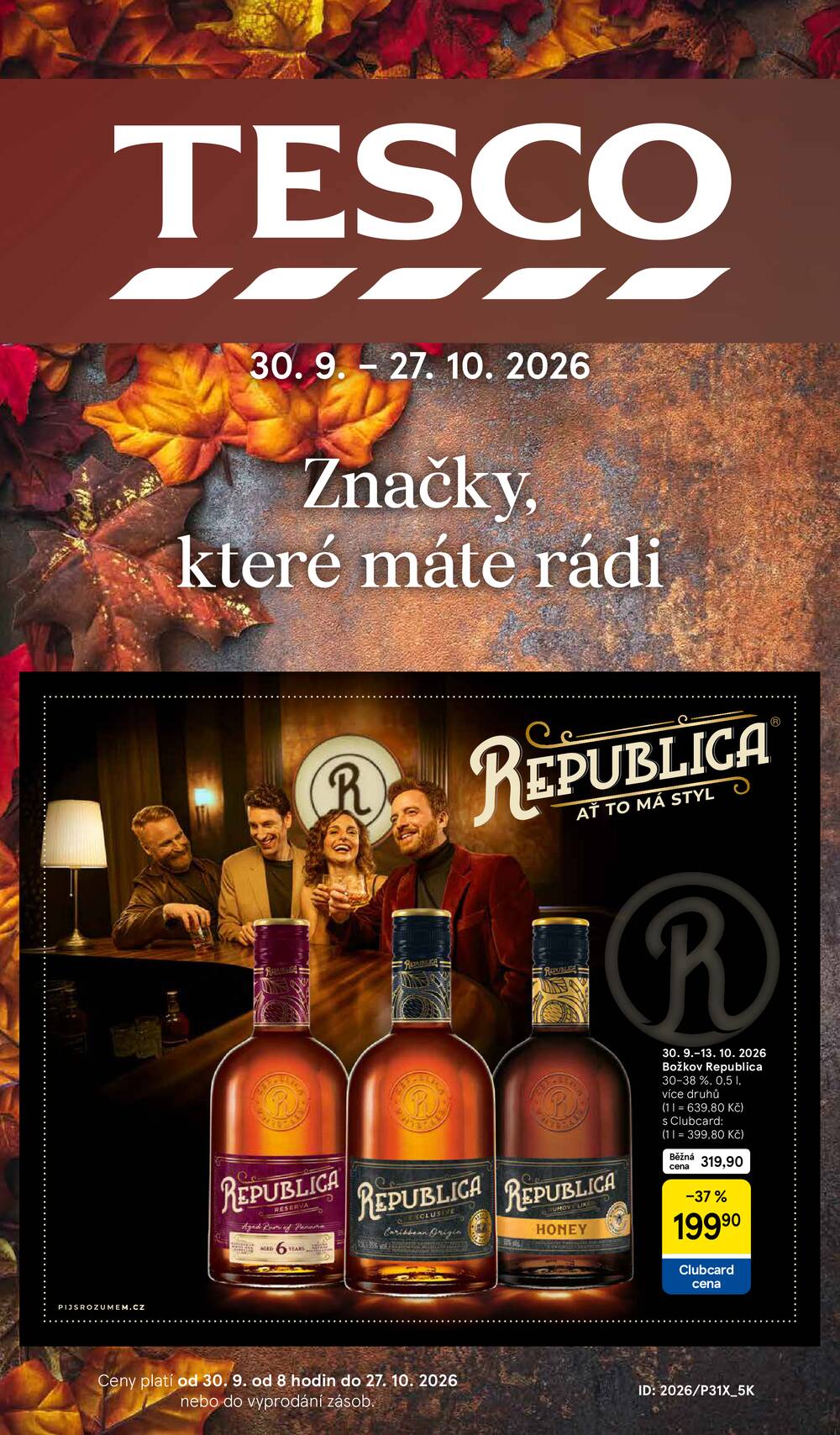 Tesco hypermarkety katalog Podzim od 30.9. do 27.10.2026