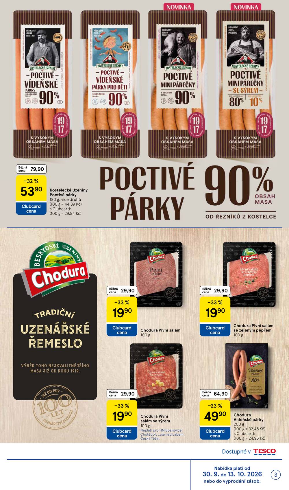Tesco hypermarkety katalog Podzim od 30.9. do 27.10.2026