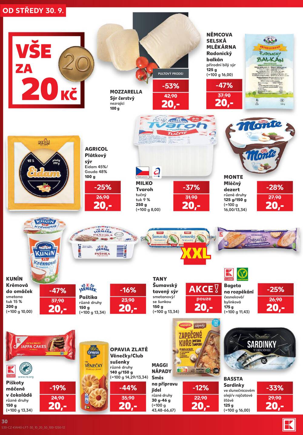 Kaufland 30.9. - 6.10. - Kaufland - Benešov