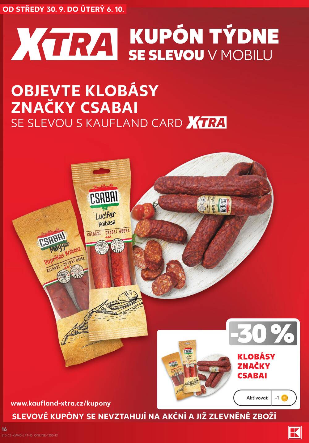 Kaufland 30.9. - 6.10. - Kaufland - Pardubice (S. K. Neumanna)