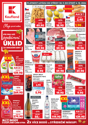 Leták Kaufland 30.9. - 6.10. - Kaufland - Varnsdorf