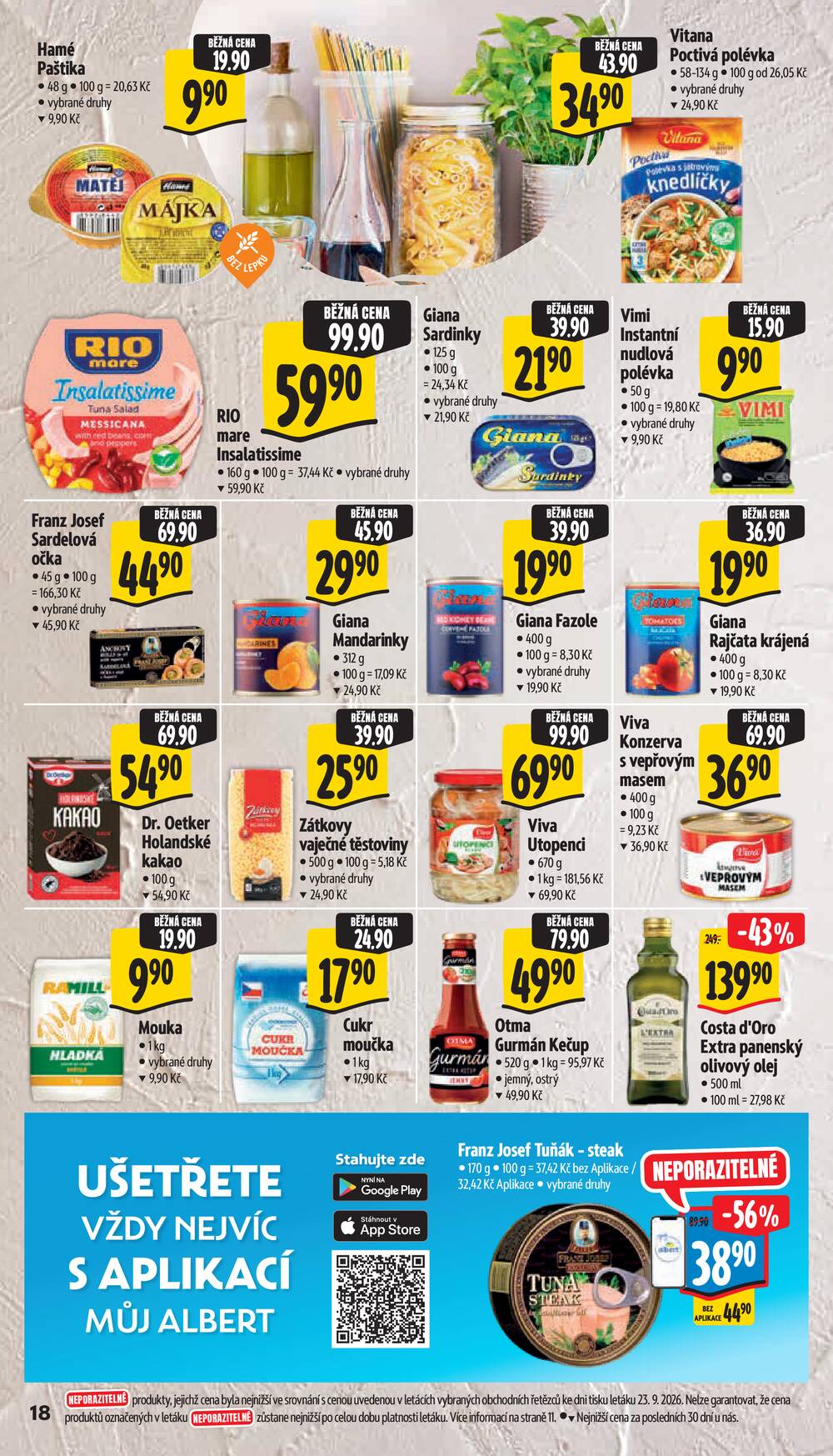 Leták Albert - Albert Hypermarket od 30.9. do 6.10.2026 - strana 22 Leták Albert - Albert Hypermarket od 30.9. do 6.10.2026 - strana 22