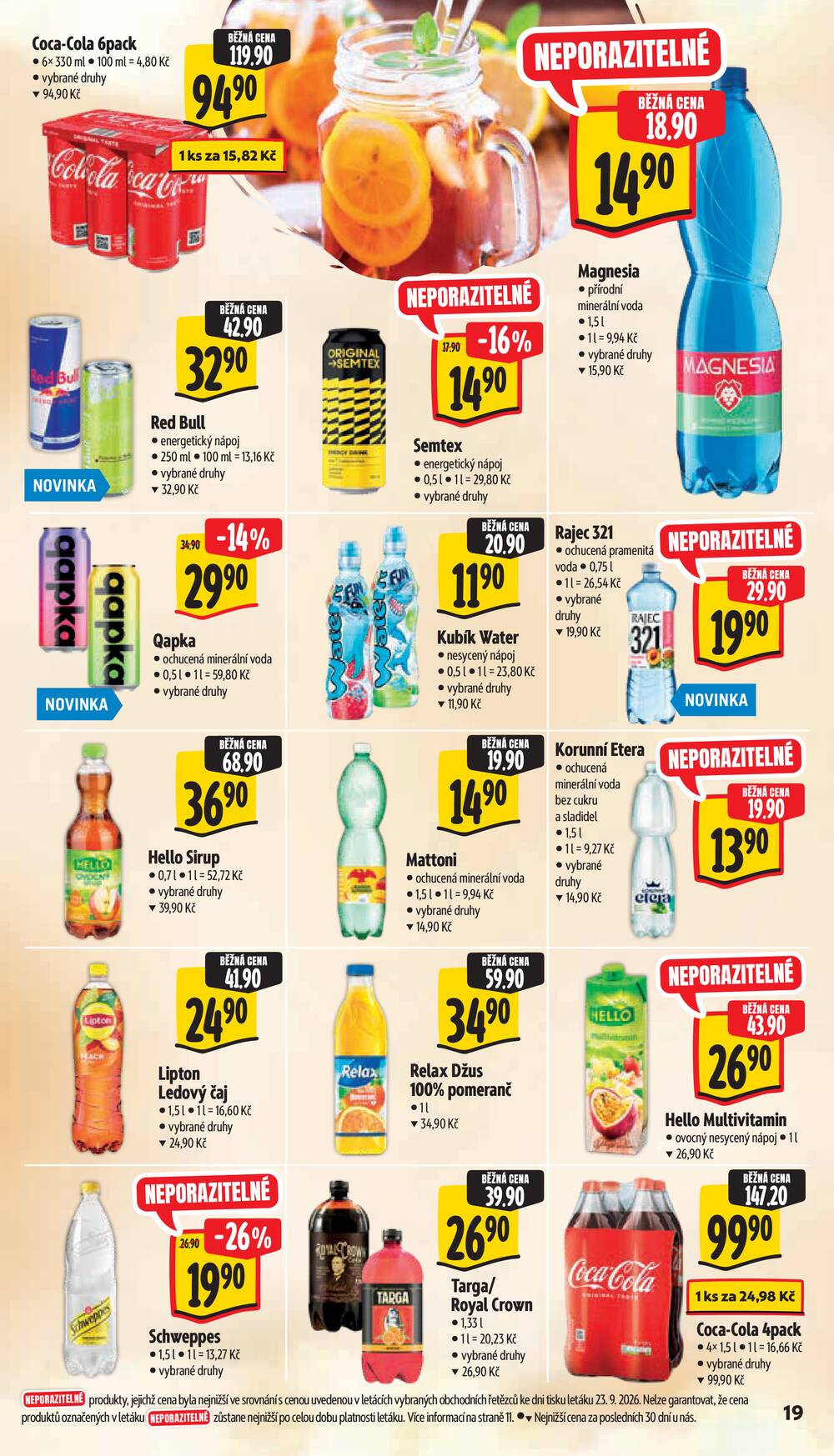 Leták Albert - Albert Hypermarket Jihomoravský od 30.9. do 6.10.2026 - strana 29 Leták Albert - Albert Hypermarket Jihomoravský od 30.9. do 6.10.2026 - strana 29