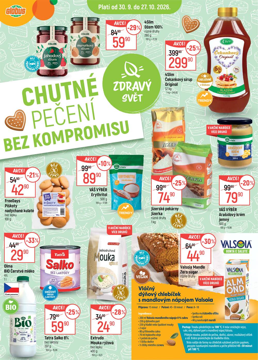 Akční leták Globus 30.9. - 6.10.2026 - Globus Praha - Čakovice