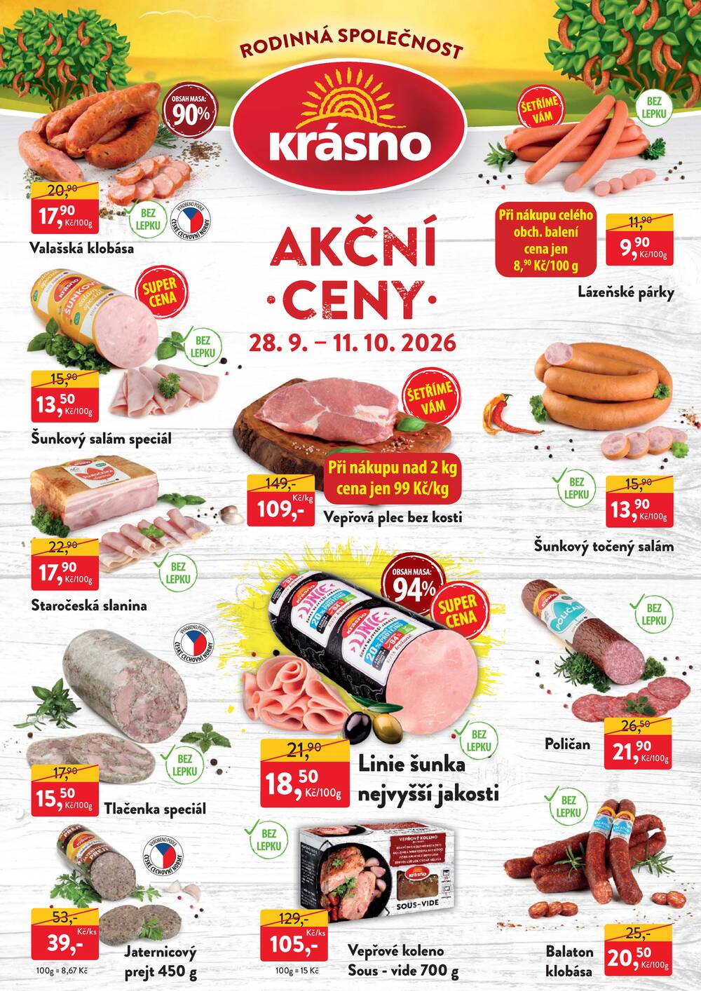 Krásno od 28.9. do 11.10.2026