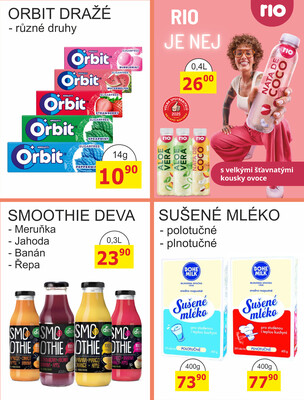 BENE Nápoje od 1.10. do 31.10.2026
