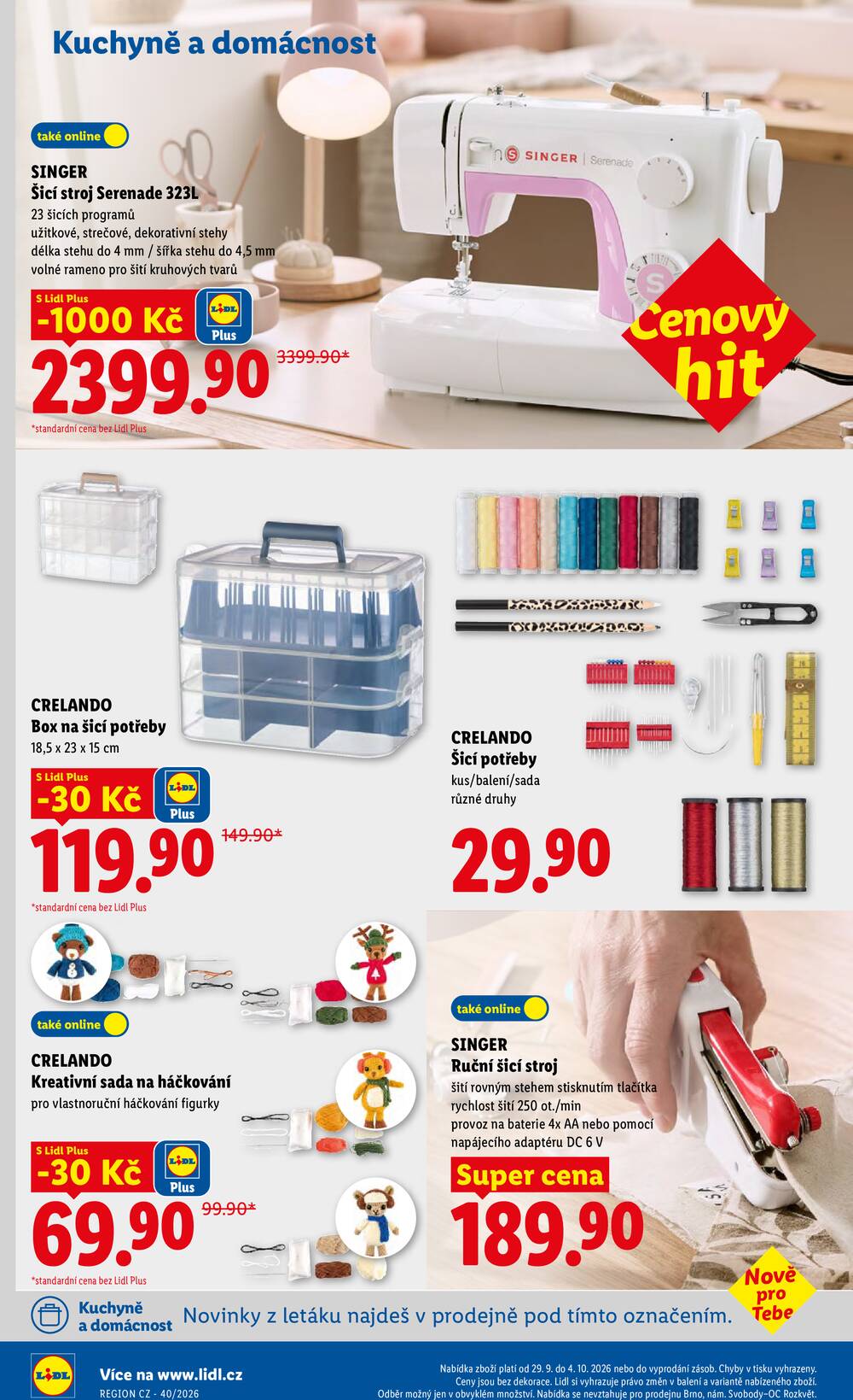 Lidl Spotřební zboží 29.9. - 4.10.