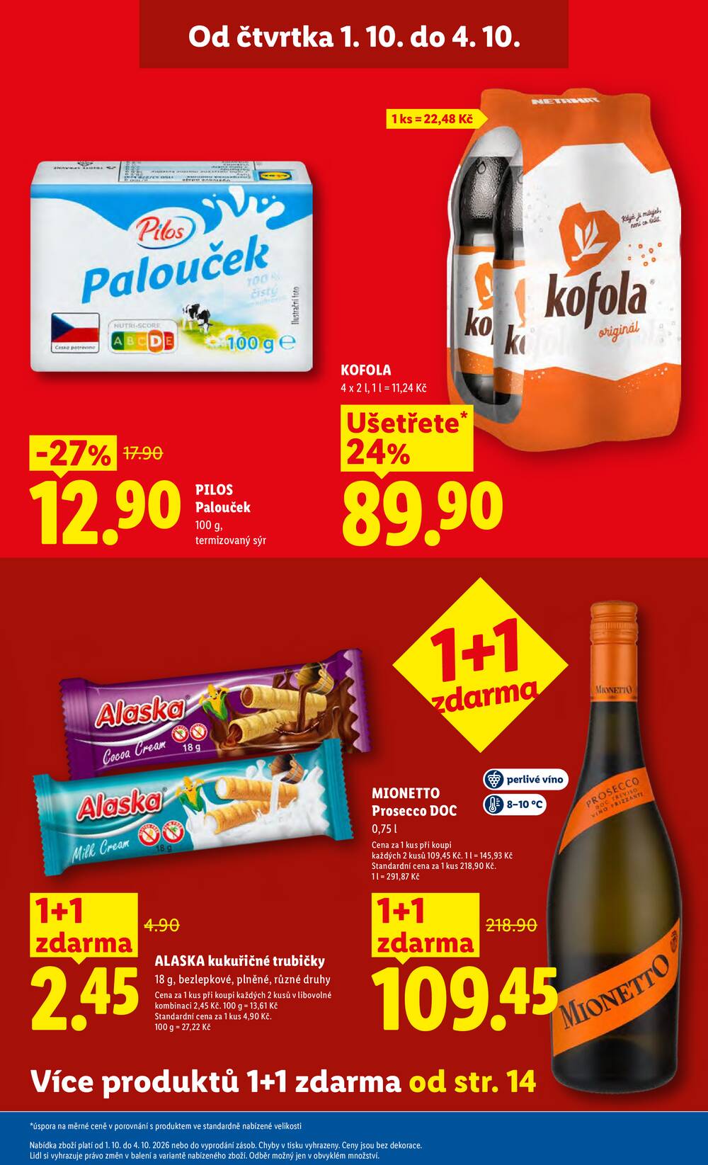 Lidl Čtvrtek od 1.10. do 4.10.2026
