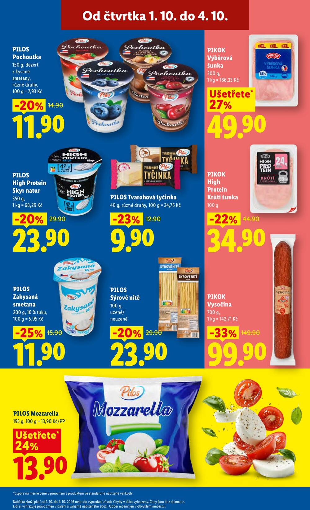 Lidl Čtvrtek od 1.10. do 4.10.2026
